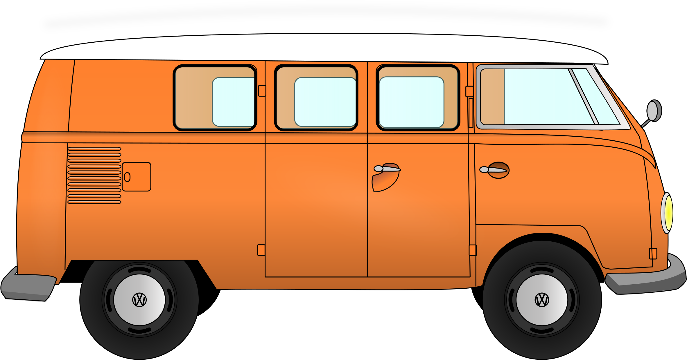 Vintage Volkswagen Bus Illustration