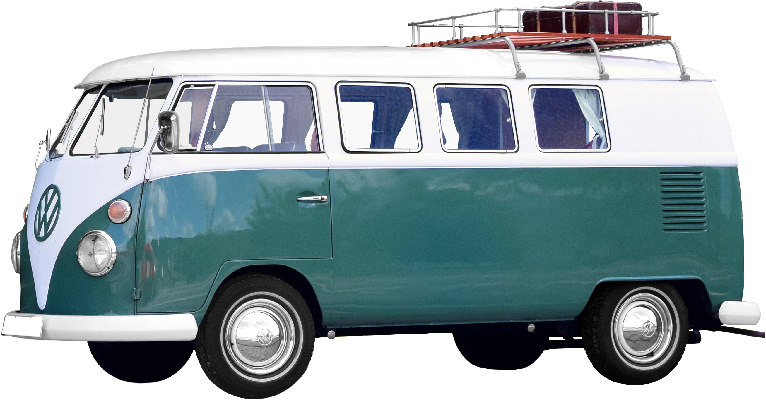 Vintage Volkswagen Buswith Roof Rack