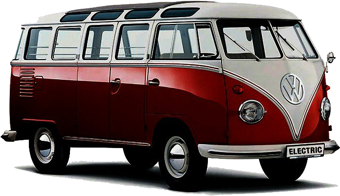 Vintage Volkswagen Electric Bus