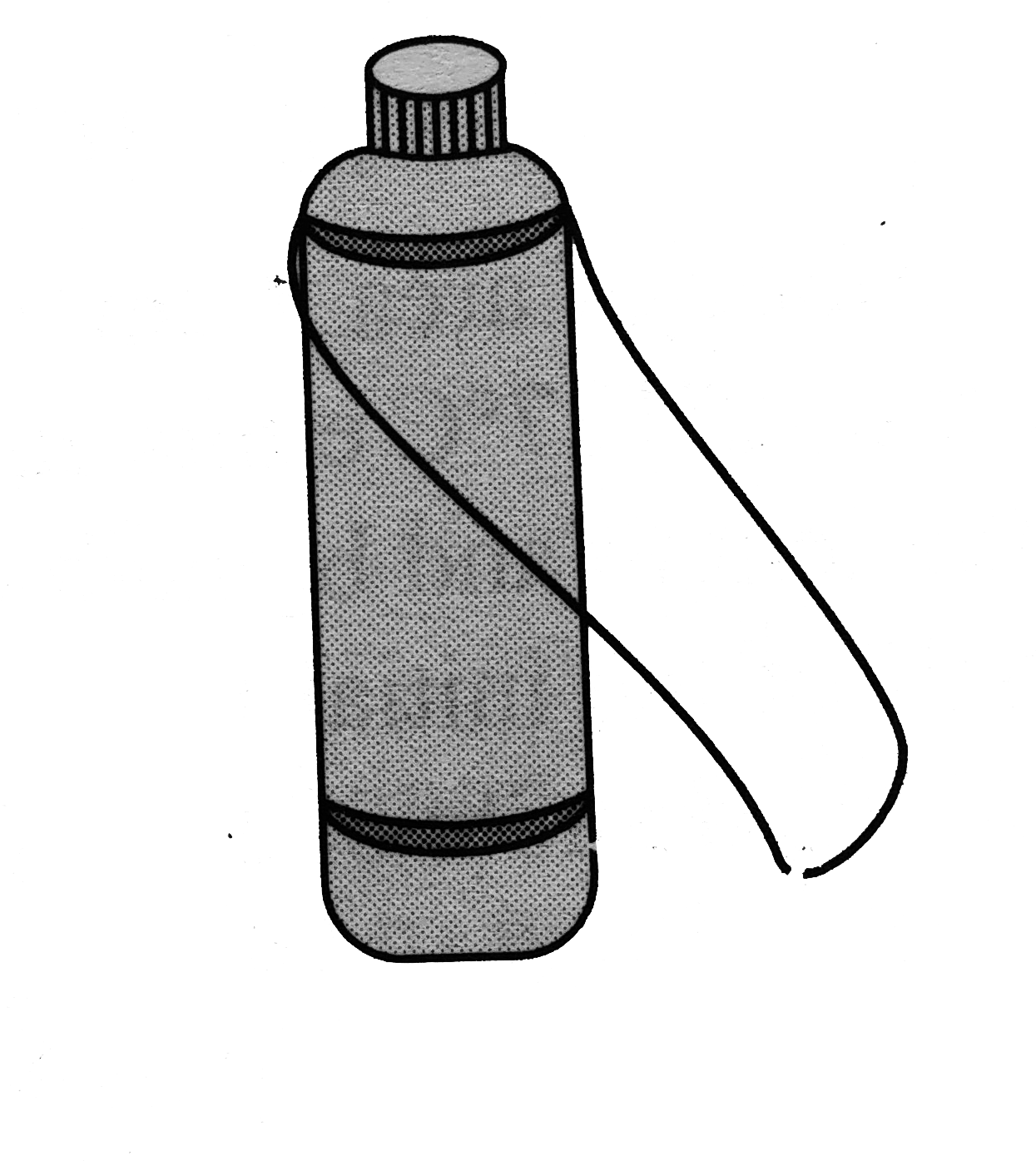 Vintage Water Flask Illustration