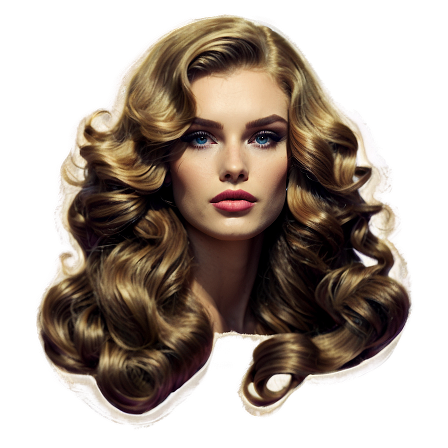 Vintage Waves Hair Png Exa