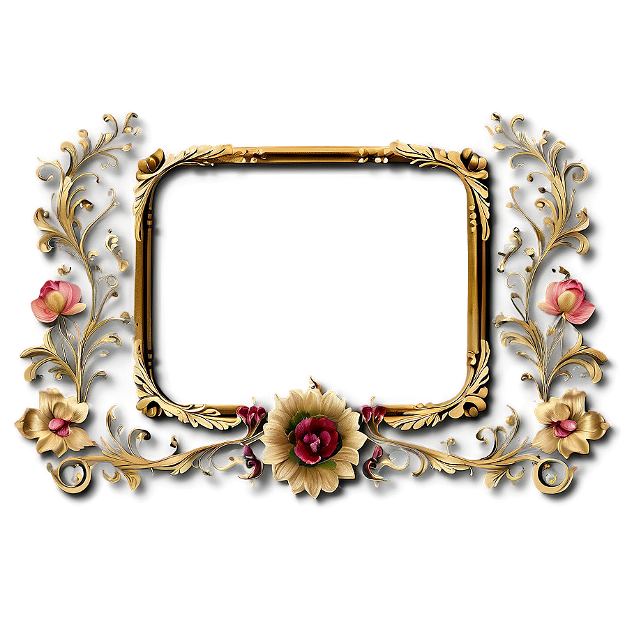 Vintage Wedding Frame Png 67