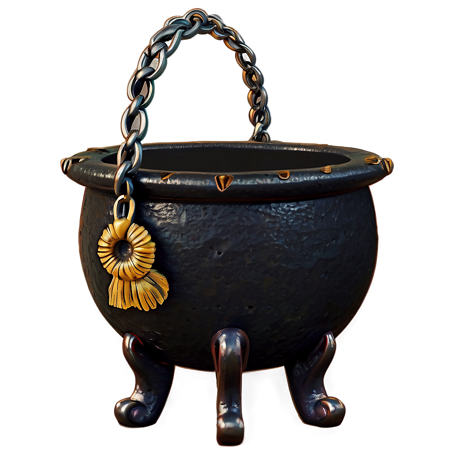 Vintage Witch Cauldron Png 06292024