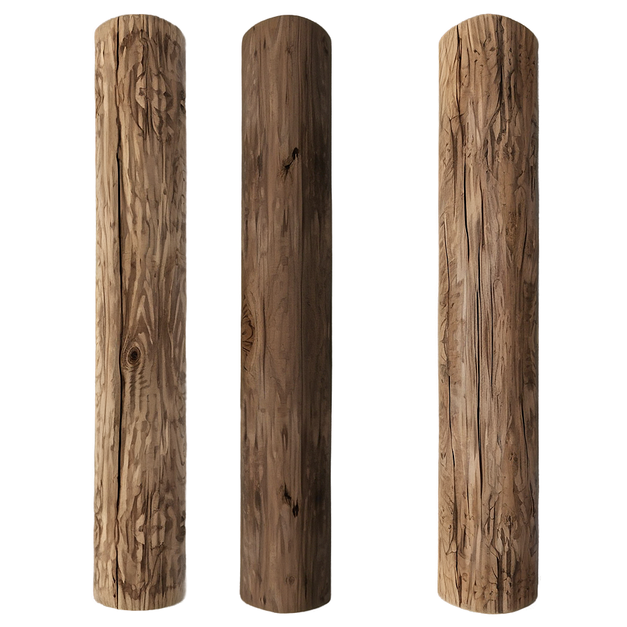 Vintage Wood Post Design Png 06272024