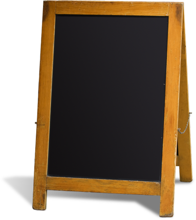 Vintage Wooden A Frame Chalkboard