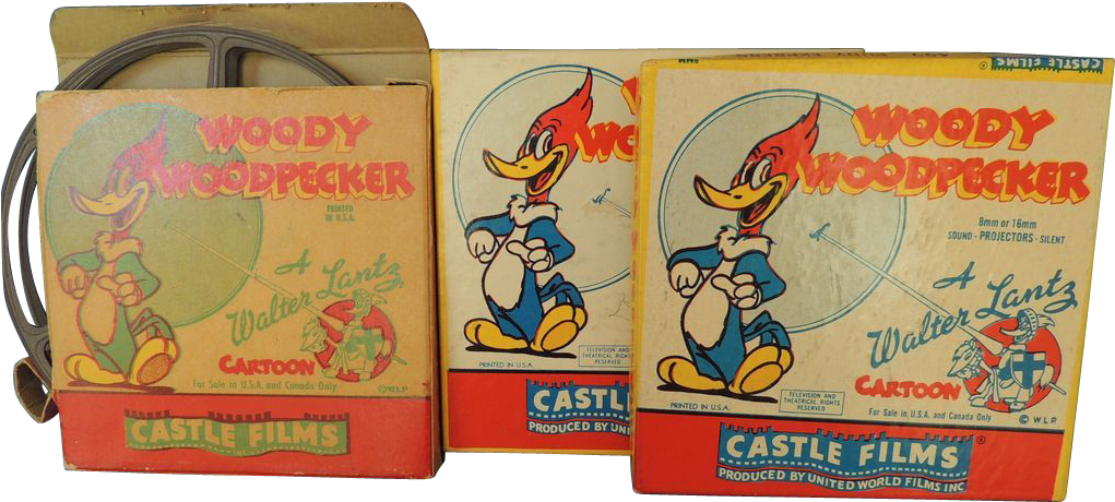 Vintage Woody Woodpecker Film Boxes