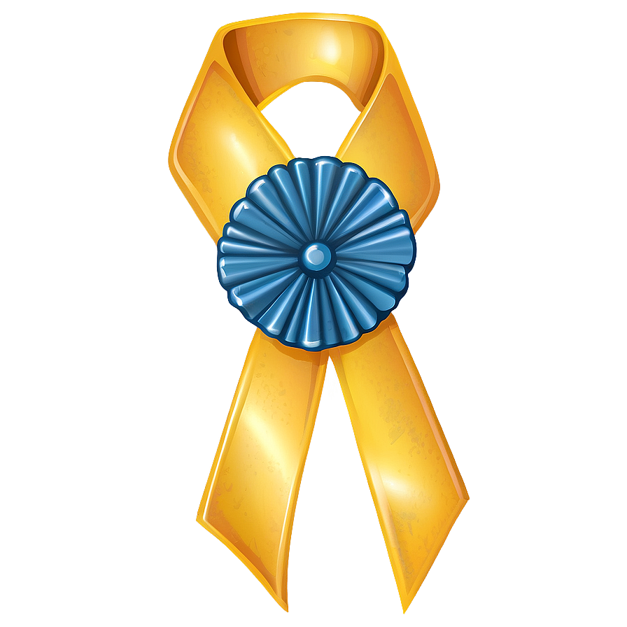 Vintage Yellow Ribbon Png Sit