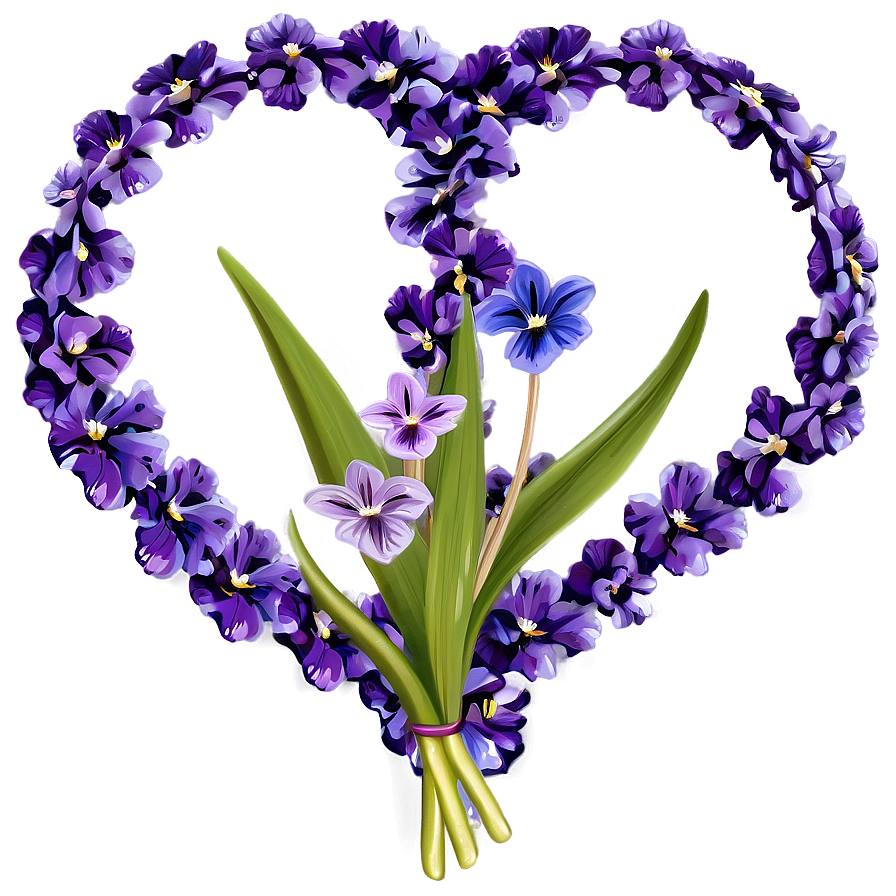 Violet Bouquet Png 98