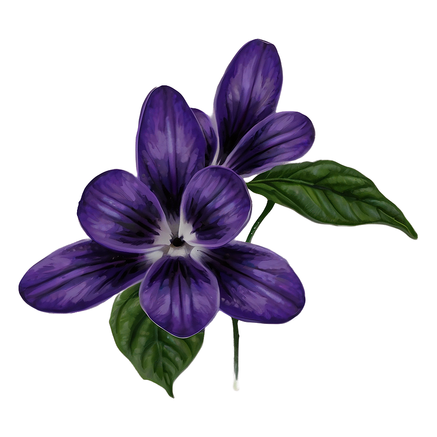 Violet Flower Drawing Png Hso