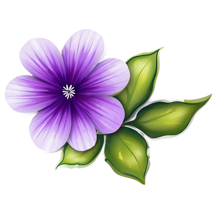 Violet Flower Illustration Png 35