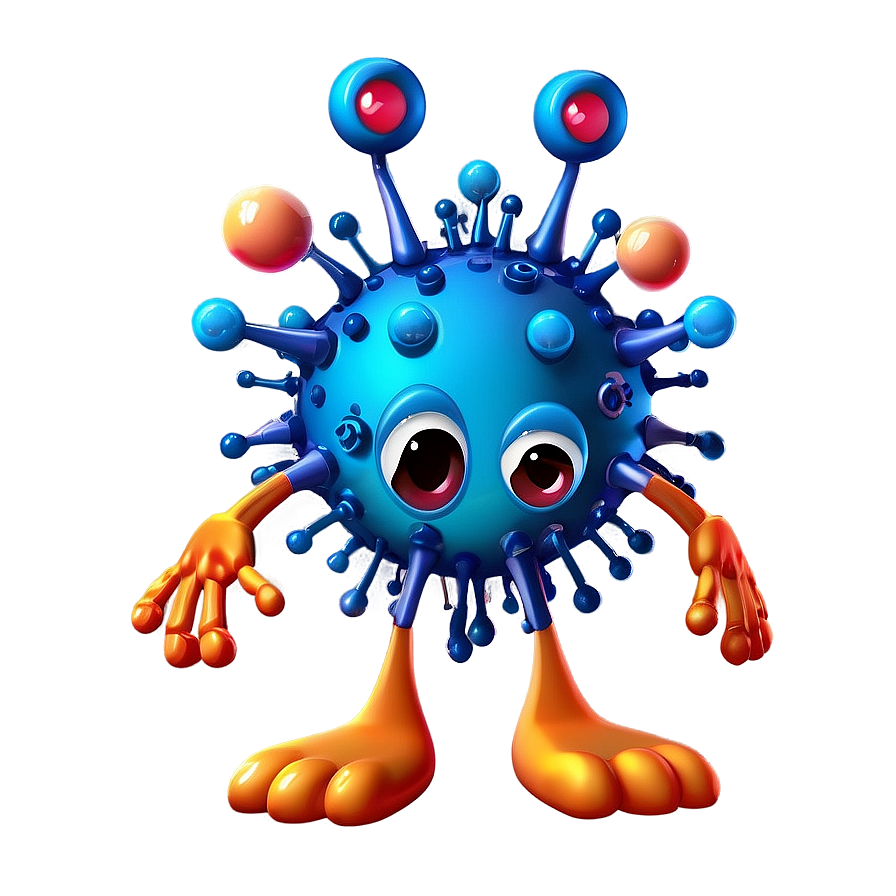 Virus Cartoon Character Png Cnb80