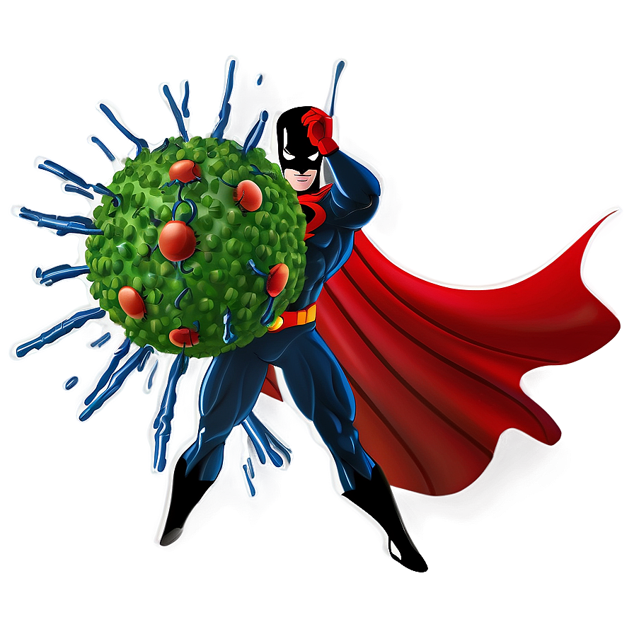 Virus Cartoon Superhero Png Jjb