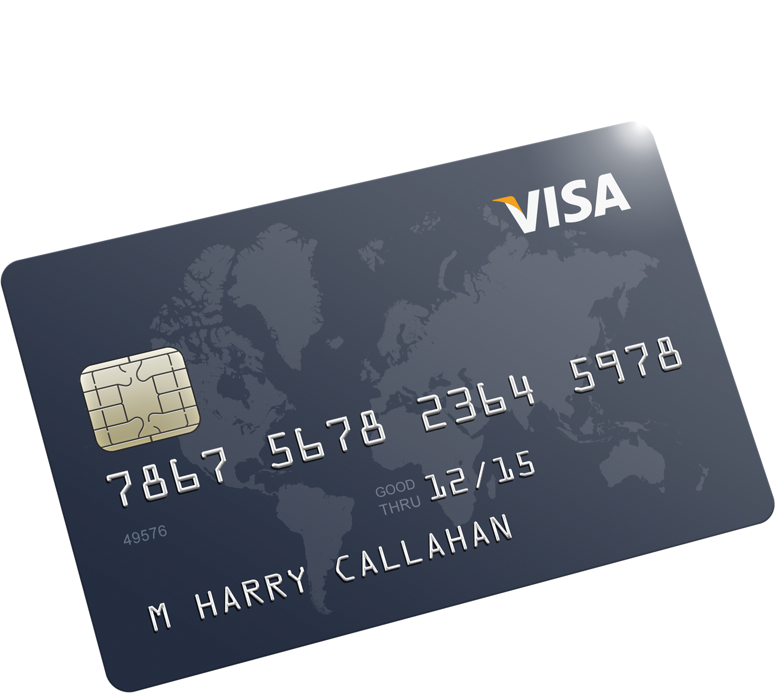 Visa Debit Card Illustration