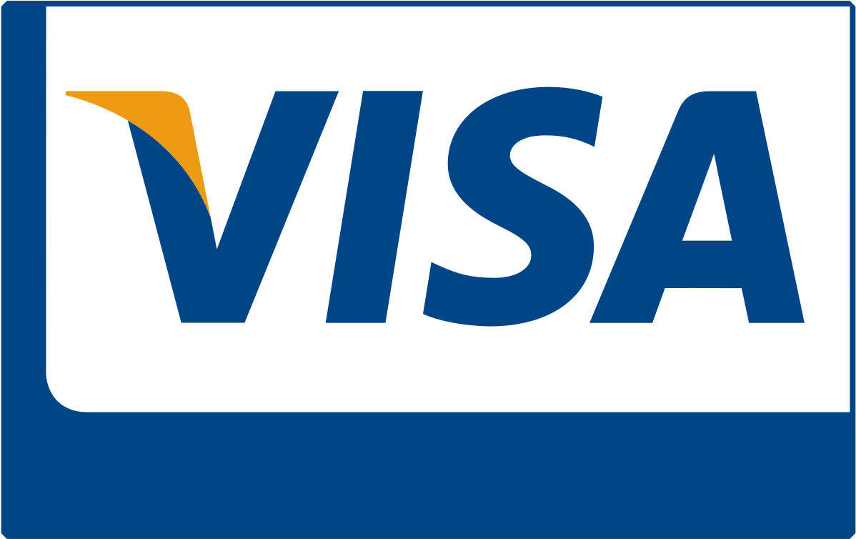 Visa Logo Blueand White Background