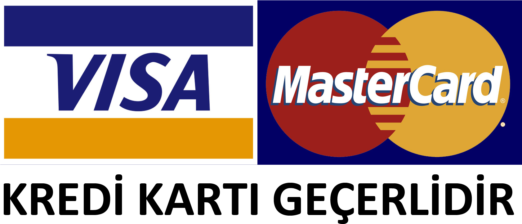 Visa Mastercard Accepted Sign