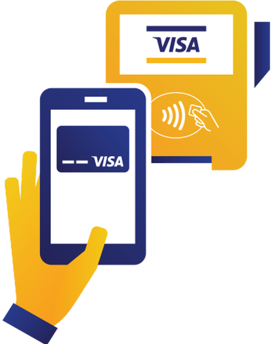 Visa Mobile Payment Illustration