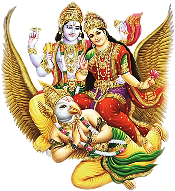 Vishnu_and_ Lakshmi_on_ Garuda