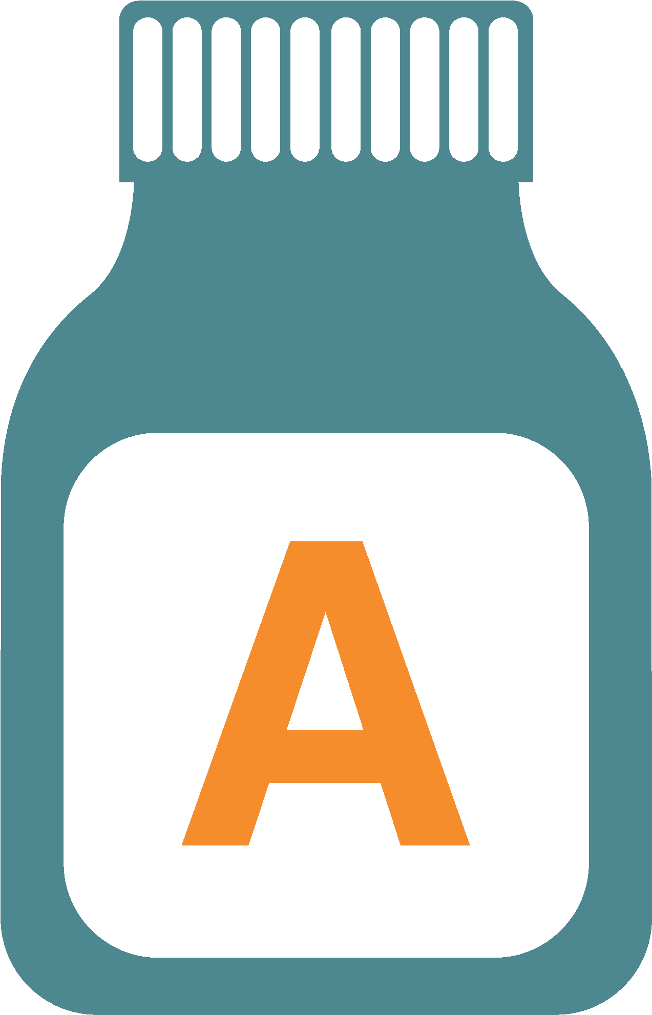 Vitamin A Supplement Bottle