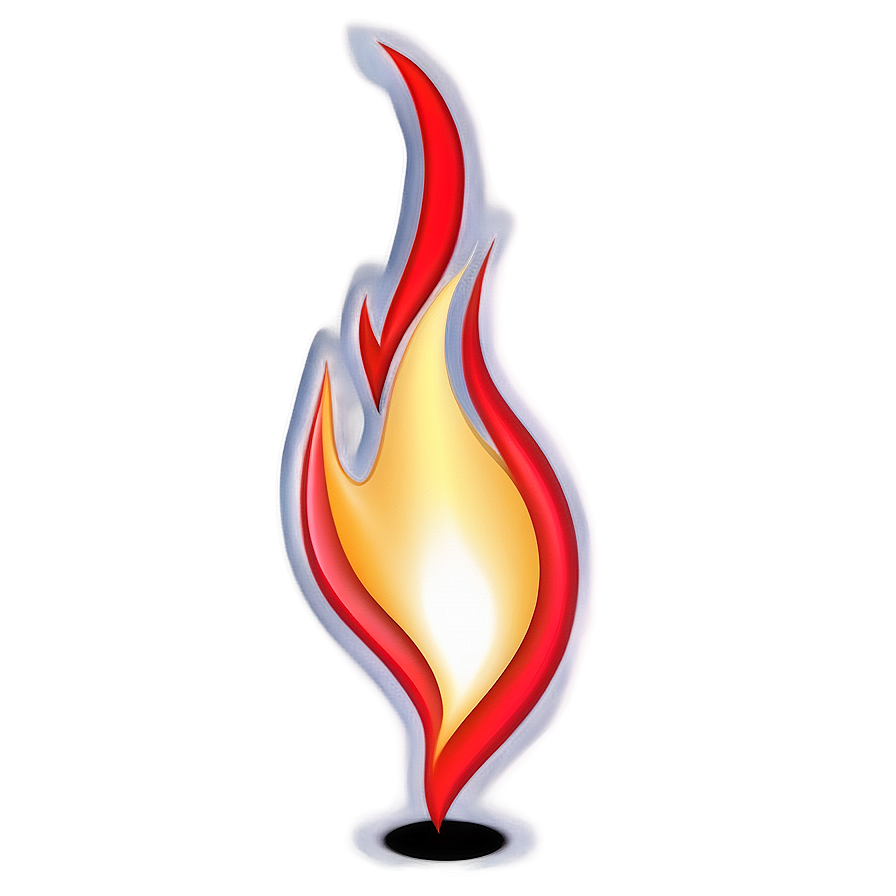 Vivid Red Flames Illustration Png Bxf82