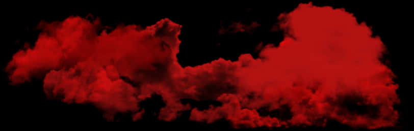 Vivid Red Smoke Effecton Black Background