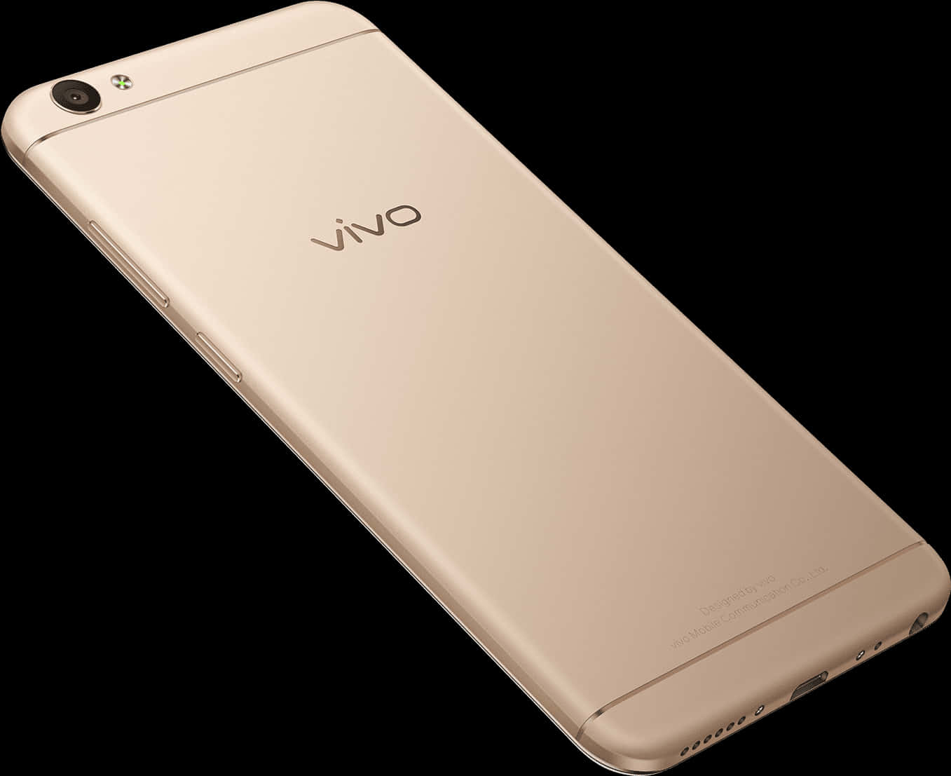 Vivo Smartphone Golden Back View