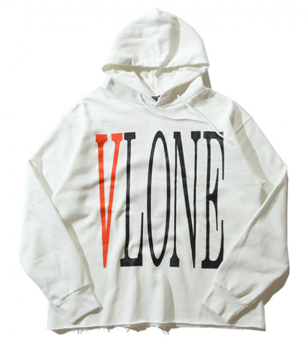 Vlone Logo White Hoodie