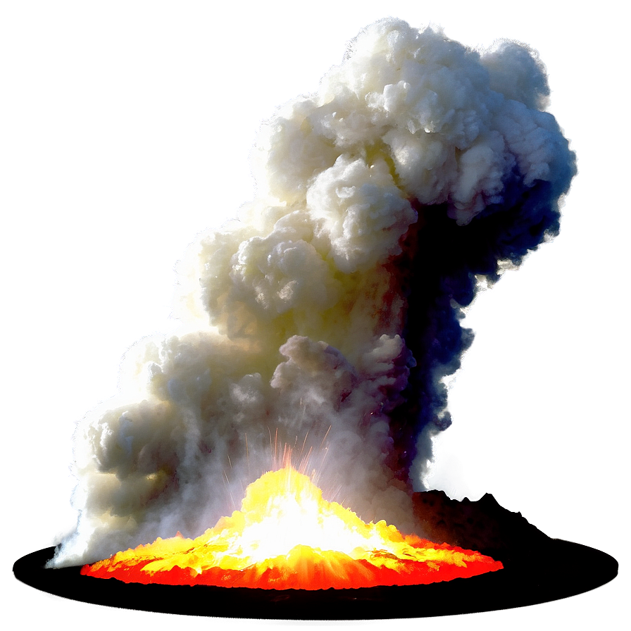 Volcanic Eruption Fire Png A