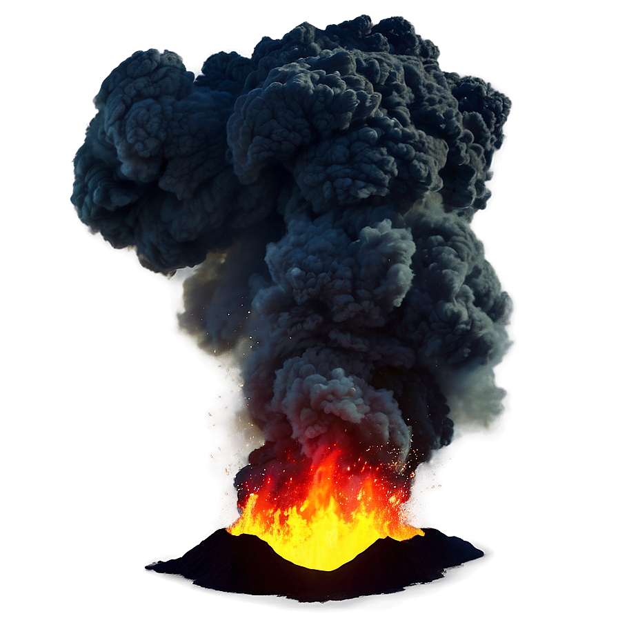 Volcanic Eruption Fire Png C