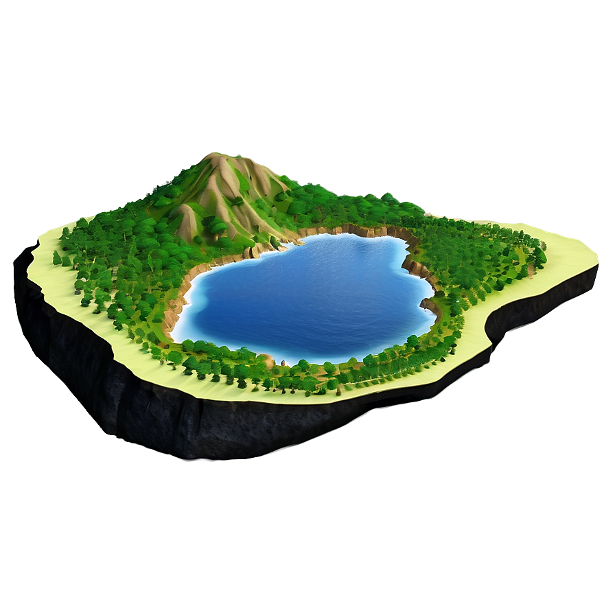 Volcanic Island Landscape Png 25