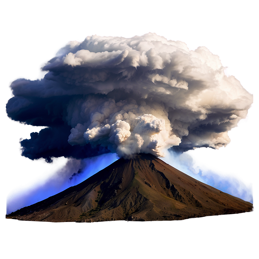 Volcano With Thunderstorm Png 3