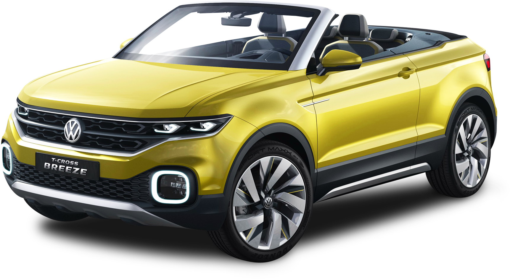 Volkswagen T Cross Breeze Yellow Convertible