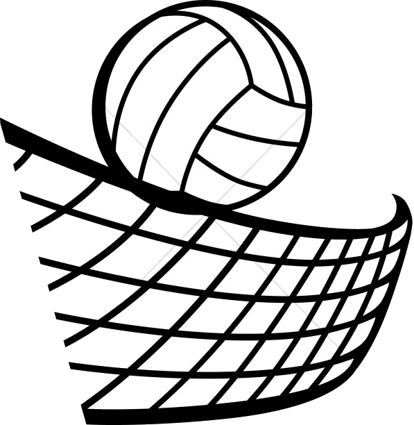 Volleyball Over Net Clipart