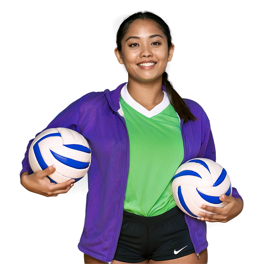 Volleyball Player Championship Pose Png 66