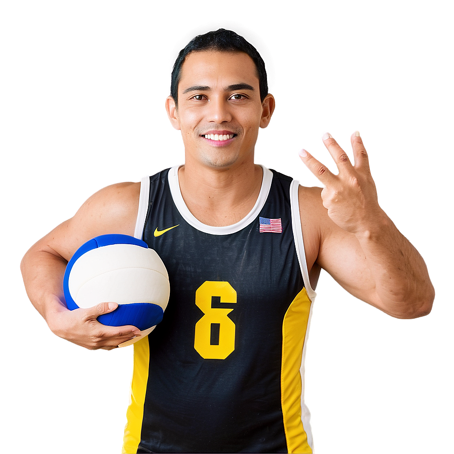 Volleyball Player Pose Png Bsq