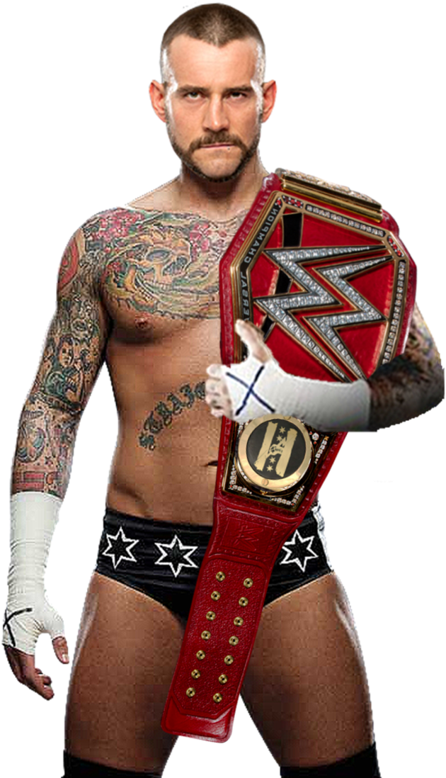 W W E Champion Wrestlerwith Belt