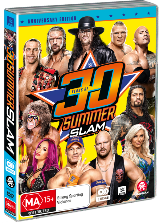 W W E Summer Slam30th Anniversary D V D Cover