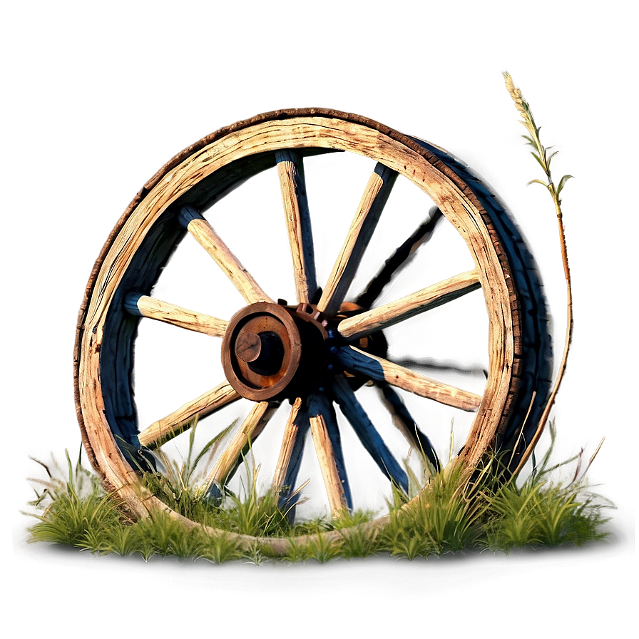 Wagon Wheel In Landscape Png Iou6