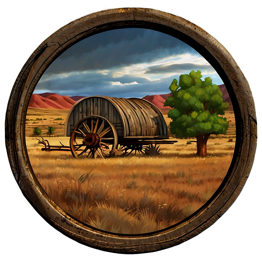 Wagon Wheel In Landscape Png Tlx84