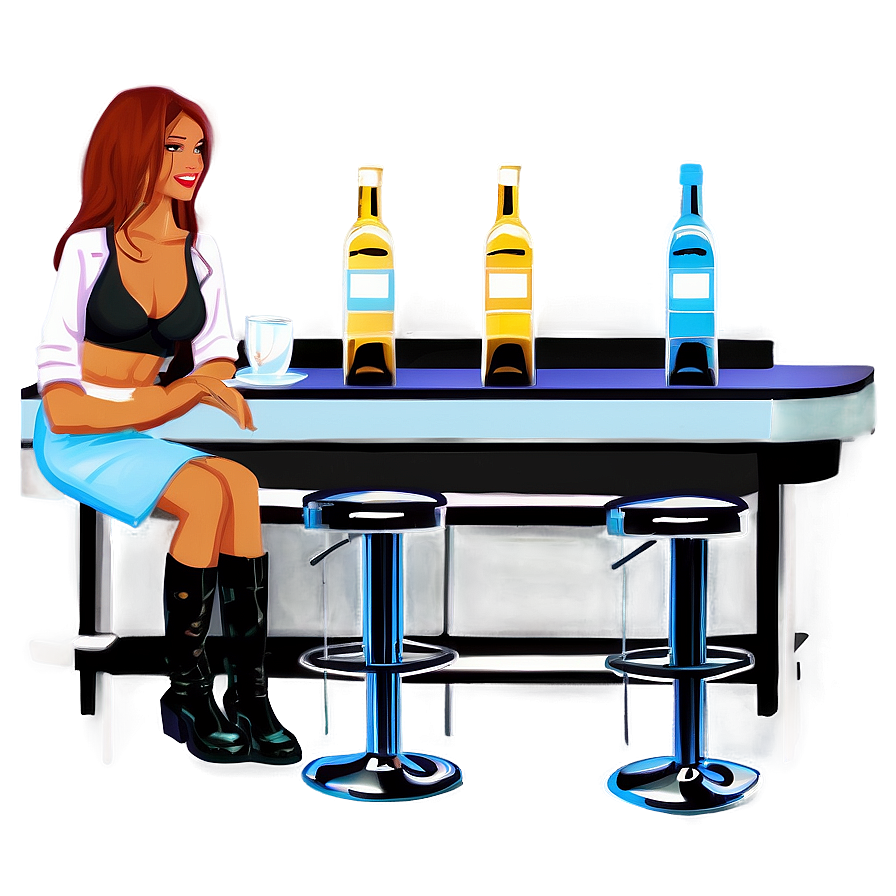 Waitress In Bar Png Eud6