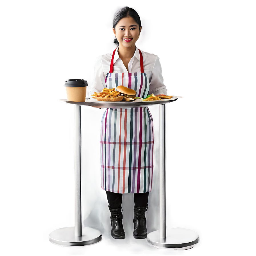 Waitress In Fast Food Chain Png Hbm