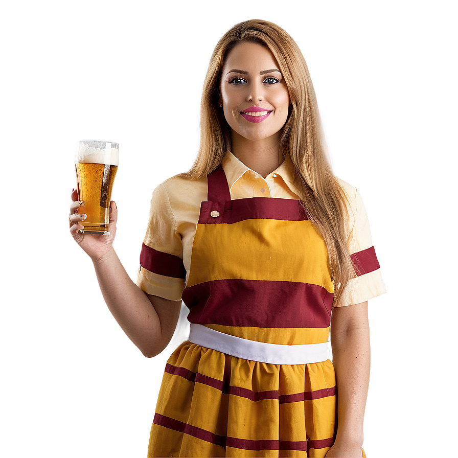 Waitress With Beer Png 79