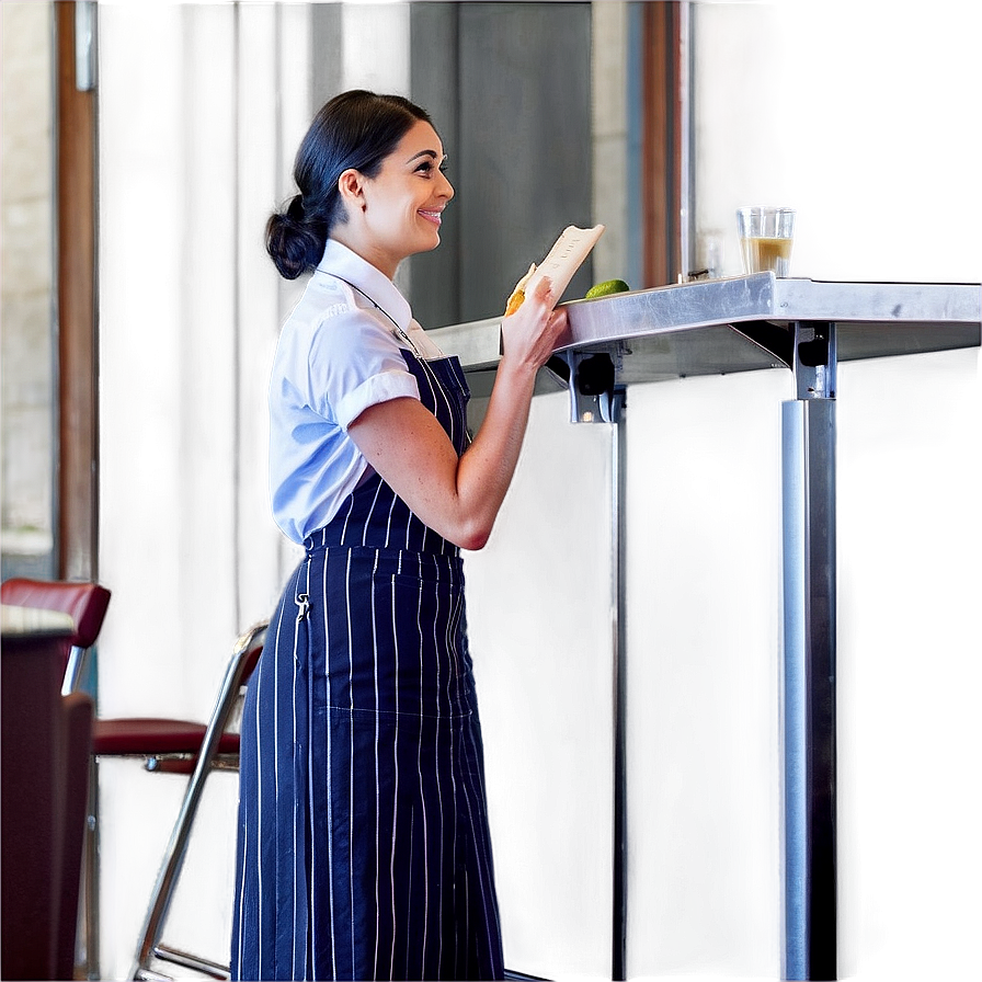 Waitress With Customers Png Jxu59