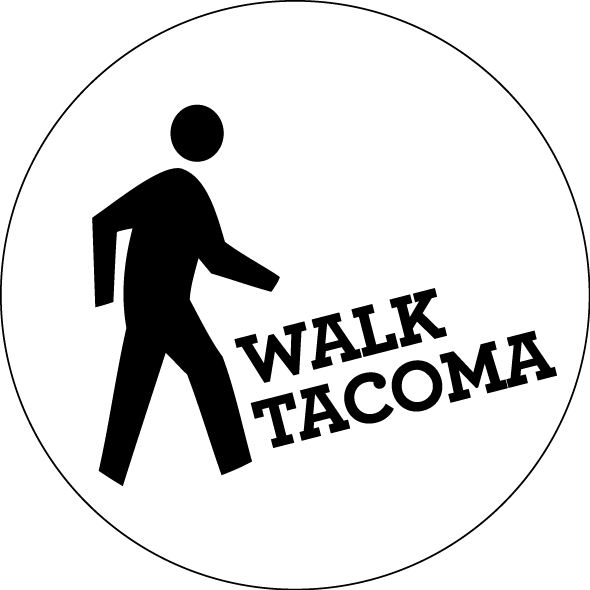 Walk Tacoma Sign Silhouette