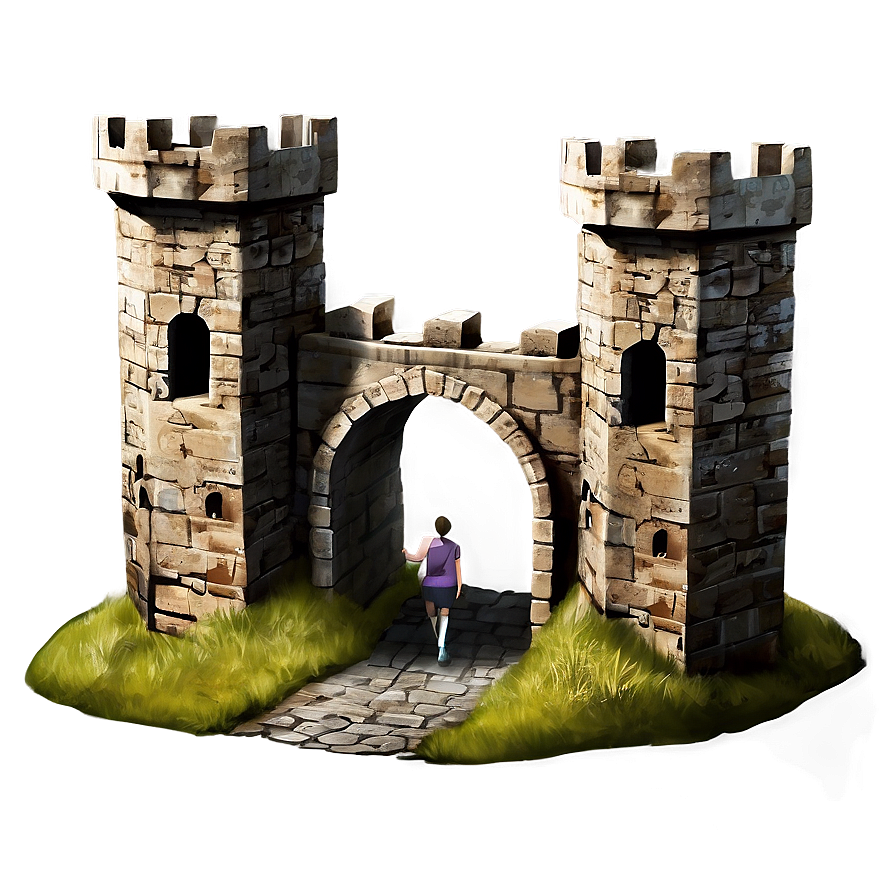 Walking Through A Castle Png Say