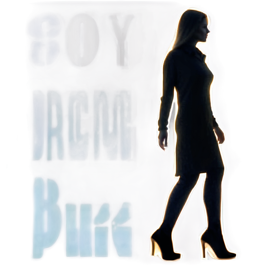 Walking Woman Silhouette Png Auy89