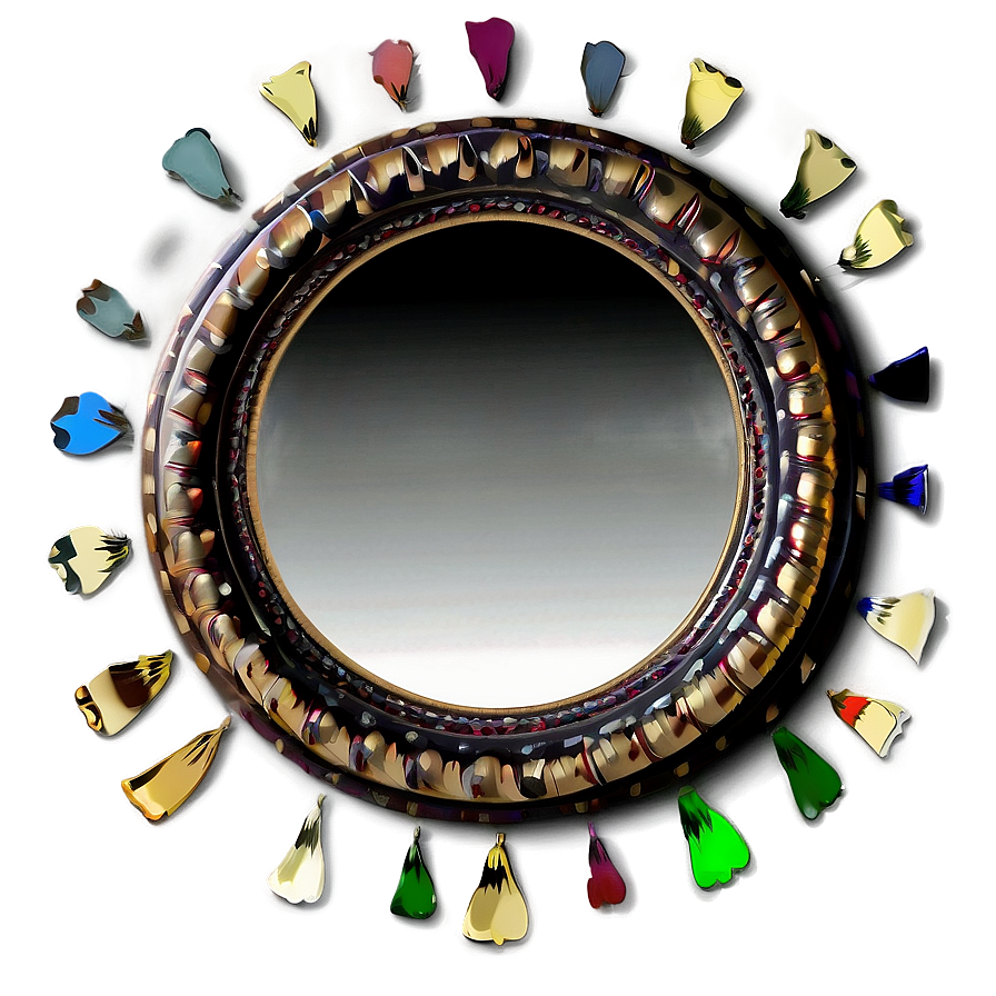 Wall-mounted Circle Mirror Png Cac