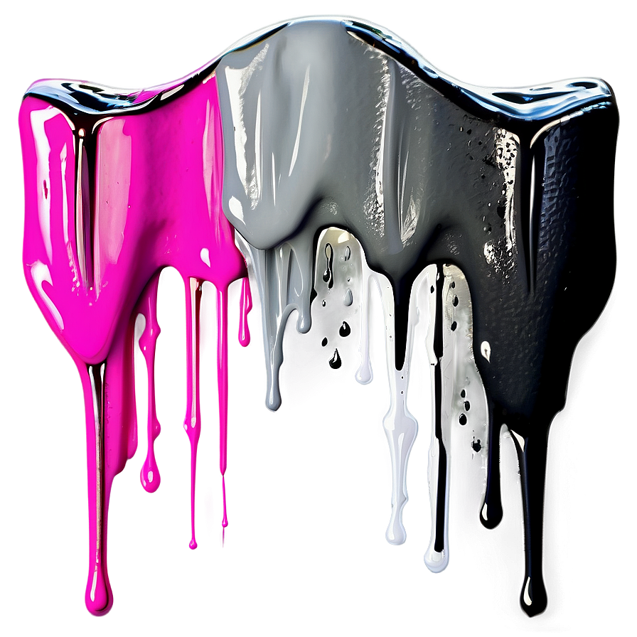 Wall Paint Drip Mural Png Lvj21