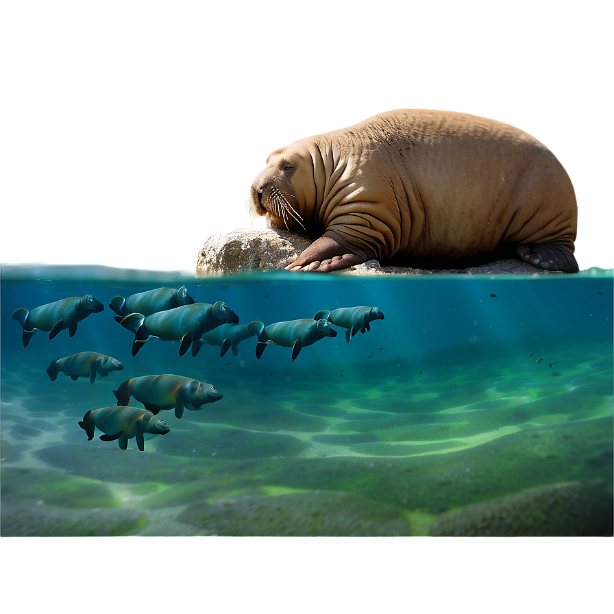 Walrus Colony Life Png Wio