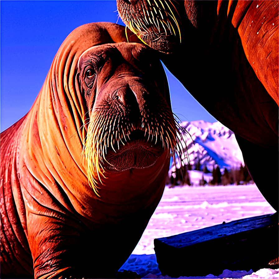 Walrus In Arctic Circle Png 06242024