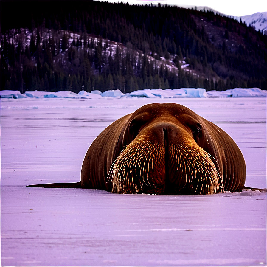 Walrus In Arctic Circle Png Vri57